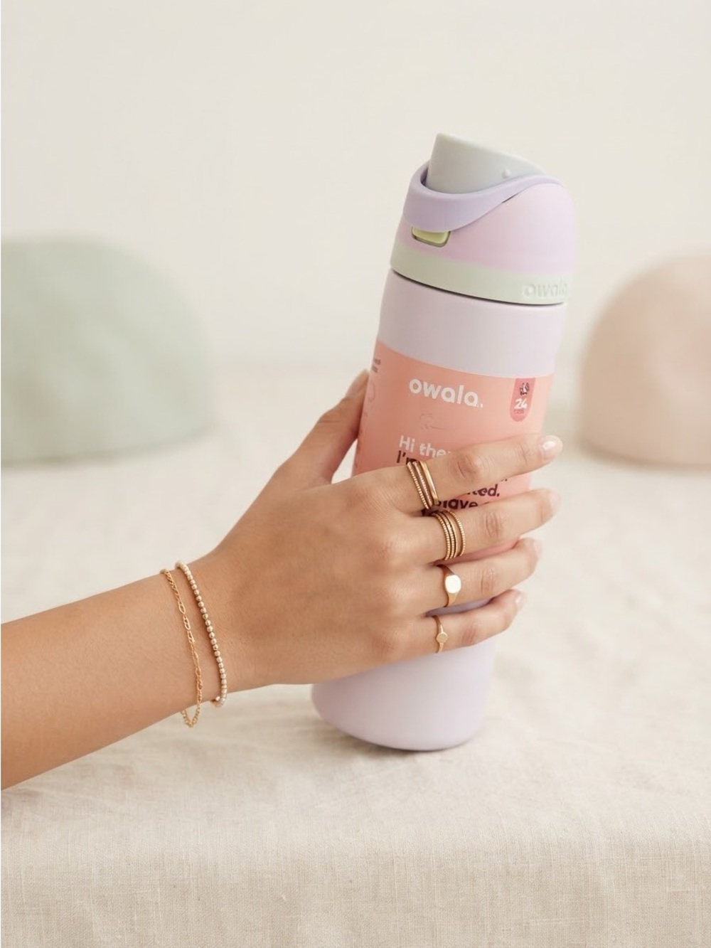 Owala Lavender 24oz Insulated Stainless Steel Water Bottle